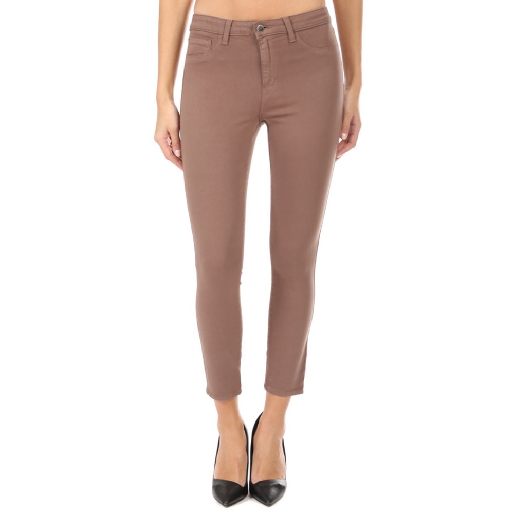 L’agence Margot High Rise Skinny Jeans Pine Bark Stretch Ankle 26